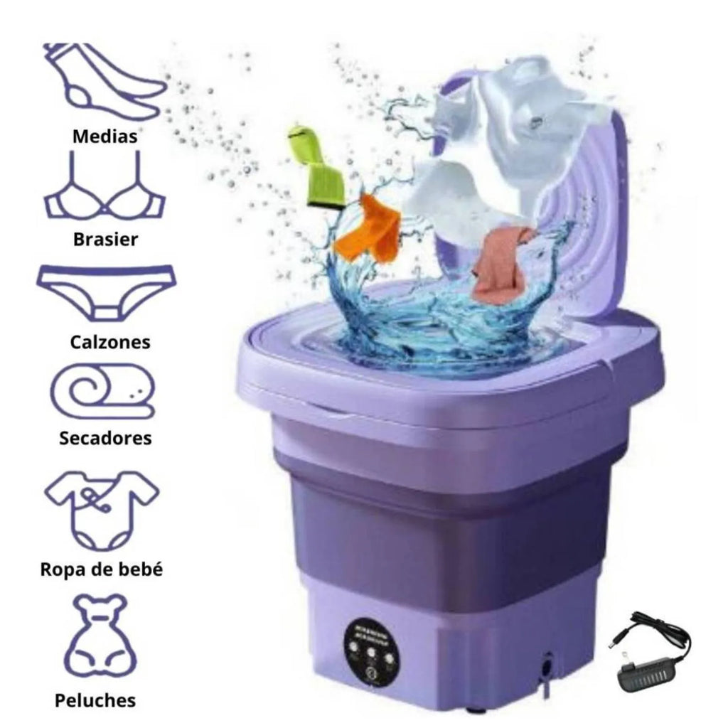 Mini Lavadora Portatil Plegable 8 Litros